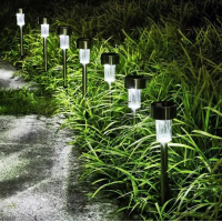 Садовый светильник Garden Light Lawn Lamp, 31 см, на солнечной батарее, комплект 12 шт.