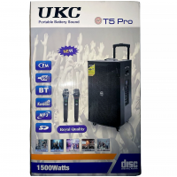 Портативная колонка  T5 Pro, Bluetooth, USB, FM, караоке, 1500W
