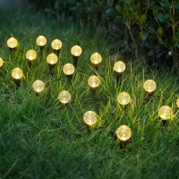Садовый светильник Garden Light, шарообразный с пузырьками, на солнечной батарее, 20 шт(1уп) Садовый светильник Garden Light, шарообразный с пузырьками, на солнечной батарее, 20 шт(1уп)