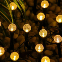 Садовый светильник Garden Light, шарообразный с пузырьками, на солнечной батарее, 20 шт(1уп) Садовый светильник Garden Light, шарообразный с пузырьками, на солнечной батарее, 20 шт(1уп)