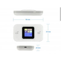 Портативный Wi-Fi модем 4G/5G LTE, с экраном, 2600 мАч Портативный Wi-Fi модем 4G/5G LTE, с экраном, 2600 мАч