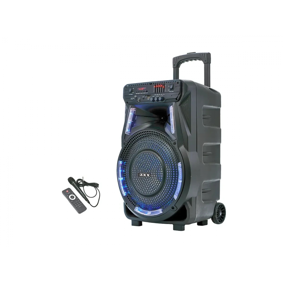 Портативная акустика ZXX-7373, 400 Вт, 12", Bluetooth, TWS, USB, SD, FM, караоке Портативная акустика ZXX-7373, 400 Вт, 12", Bluetooth, TWS, USB, SD, FM, караоке