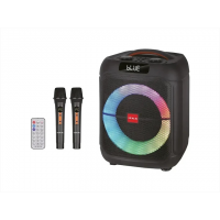Портативная акустика ZXX-1745, 60 Вт, 8", Bluetooth, TWS, USB, TF, FM, караоке