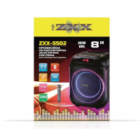 Портативная акустика ZXX-5502, 800 Вт, 8", Bluetooth, TWS, USB, FM, караоке Портативная акустика ZXX-5502, 800 Вт, 8", Bluetooth, TWS, USB, FM, караоке