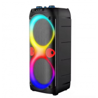 Портативная караоке-колонка SPS ZQS10213, 60 Вт, 2×10", 2 микрофона Портативная караоке-колонка SPS ZQS10213, 60 Вт, 2×10", 2 микрофона