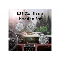 Автомобильный вентилятор тройной F-90USB, 5 В, USB, поворотный