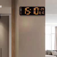 Настенные и настольные часы GH0707, LED-дисплей, термометр, календарь, будильник