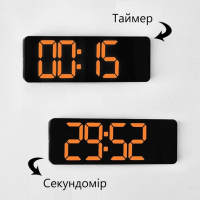 Настенные и настольные часы GH0707, LED-дисплей, термометр, календарь, будильник