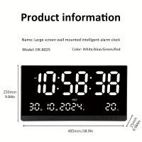 Настольные и настенные часы JH3615N, LED-дисплей, календарь, термометр Настольные и настенные часы JH3615N, LED-дисплей, календарь, термометр