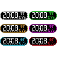 Настольные и настенные часы GH8021, с пультом управления, LED-дисплей, термометр Настольные и настенные часы GH8021, с пультом управления, LED-дисплей, термометр