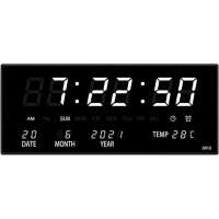 Настольные и настенные часы JH8025, LED-дисплей, термометр, календарь