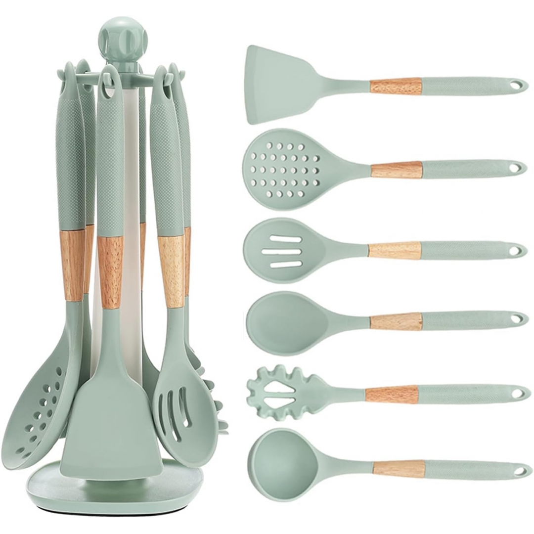 Набор кухонных принадлежностей 7 в 1 Kitchen Set Silicone AT-D3K, с подставкой Набор кухонных принадлежностей 7 в 1 Kitchen Set Silicone AT-D3K, с подставкой
