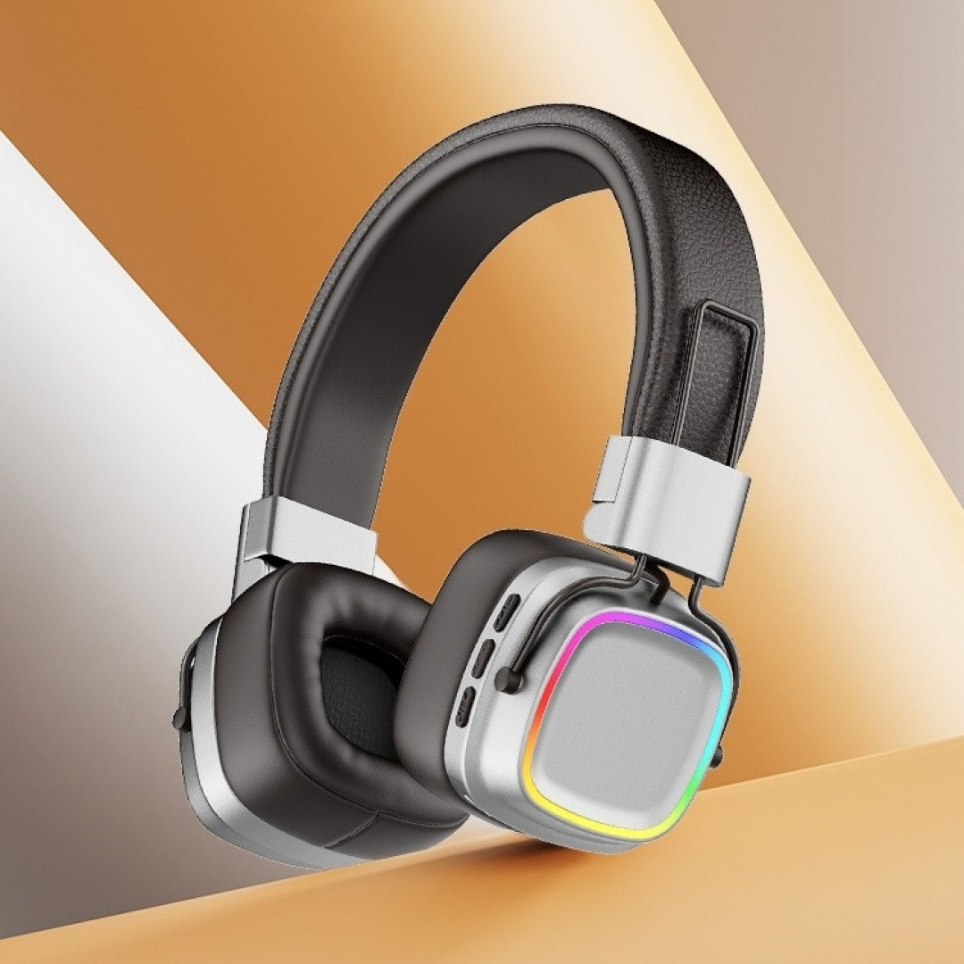 Беспроводные наушники Stereo M10, Bluetooth, AUX, SD, Type-C, с RGB-подсветкой Беспроводные наушники Stereo M10, Bluetooth, AUX, SD, Type-C, с RGB-подсветкой