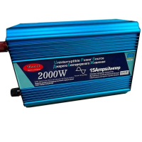 Преобразователь напряжения  WX-2100, 2000 Вт, чистая синусоида, с функцией зарядки
