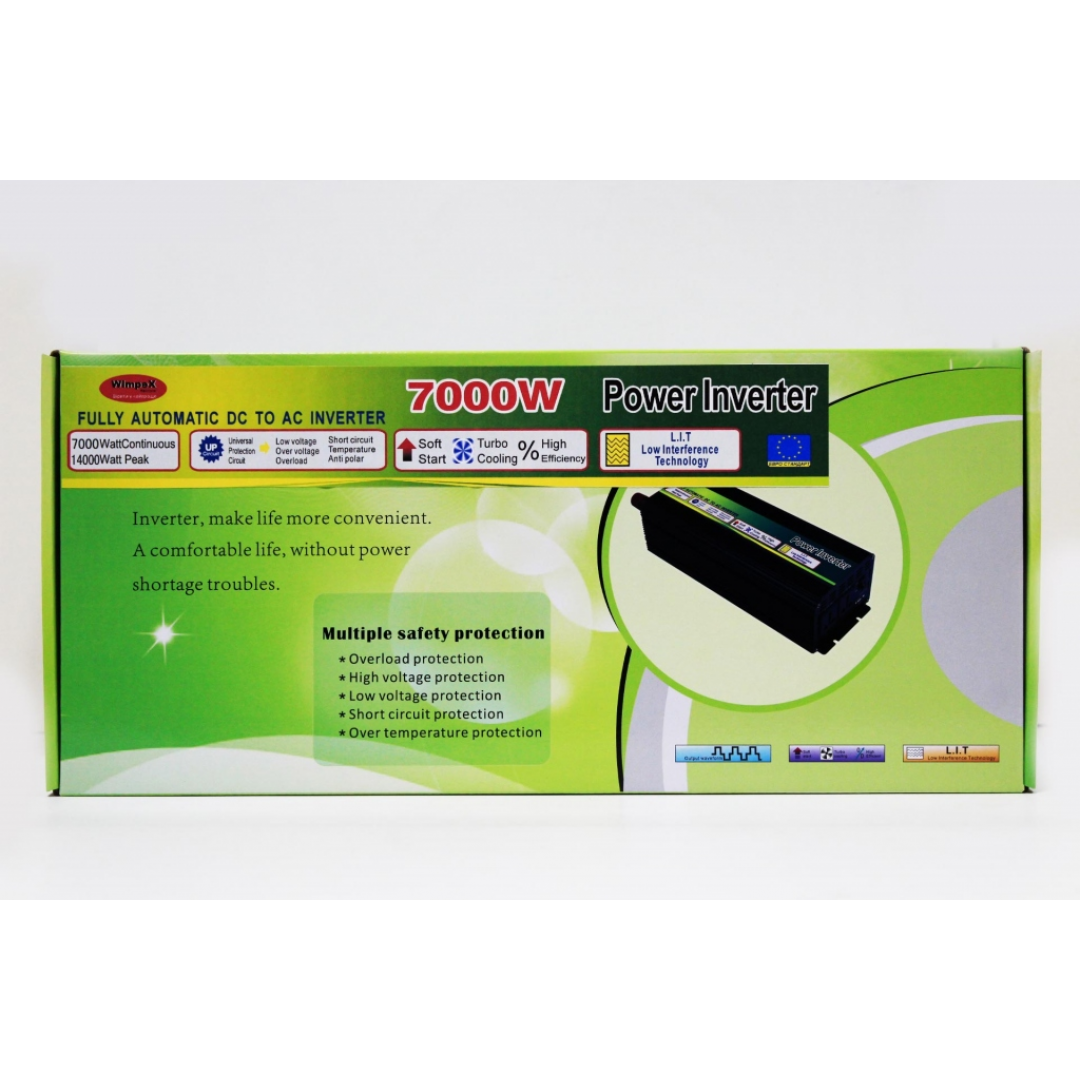Автомобильный инвертор Wimpex WX-7000W, 12 В Автомобильный инвертор Wimpex WX-7000W, 12 В