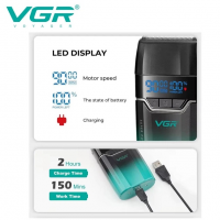 Электробритва VGR V-308, шейвер, сеточная, USB Type-C, LED-дисплей Электробритва VGR V-308, шейвер, сеточная, USB Type-C, LED-дисплей