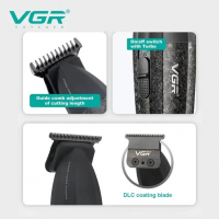 Триммер VGR V-640T, аккумуляторный, LED-дисплей, USB Type-C, 3 насадки Триммер VGR V-640T, аккумуляторный, LED-дисплей, USB Type-C, 3 насадки