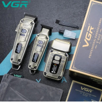 Набор для стрижки VGR V-642 Gold, машинка, триммер и шейвер, аккумуляторный Набор для стрижки VGR V-642 Gold, машинка, триммер и шейвер, аккумуляторный