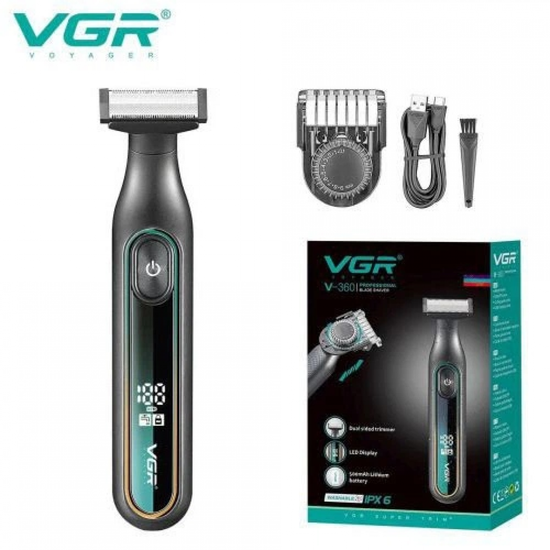Электробритва VGR V-360, аккумуляторная, с цифровым дисплеем Электробритва VGR V-360, аккумуляторная, с цифровым дисплеем