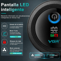 Электробритва VGR V-373 6D для бритья головы, 6 роторных головок, IPX6, LED-дисплей Электробритва VGR V-373 6D для бритья головы, 6 роторных головок, IPX6, LED-дисплей