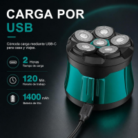 Электробритва VGR V-373 6D для бритья головы, 6 роторных головок, IPX6, LED-дисплей Электробритва VGR V-373 6D для бритья головы, 6 роторных головок, IPX6, LED-дисплей