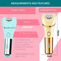 Эпилятор VGR V-756 7 в 1, IPX7, LED-дисплей, 7 насадок Эпилятор VGR V-756 7 в 1, IPX7, LED-дисплей, 7 насадок