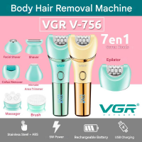 Эпилятор VGR V-756 7 в 1, IPX7, LED-дисплей, 7 насадок Эпилятор VGR V-756 7 в 1, IPX7, LED-дисплей, 7 насадок