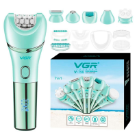 Эпилятор VGR V-756 7 в 1, IPX7, LED-дисплей, 7 насадок