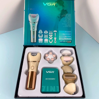 Эпилятор VGR V-756 7 в 1, IPX7, LED-дисплей, 7 насадок Эпилятор VGR V-756 7 в 1, IPX7, LED-дисплей, 7 насадок