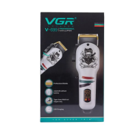 Машинка для стрижки волос VGR V-699 , 4 насадки, LED-дисплей
