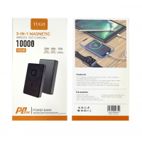 Внешний аккумулятор TUGII Y02W 10000 мА·ч, PD 20 Вт, MagSafe, беспроводная зарядка 3-в-1
