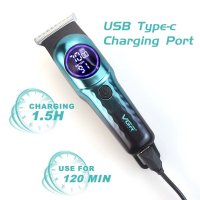 Триммер для стрижки волос VGR V-966 Professional, 7000 об/мин, 4 насадки, LED-дисплей Триммер для стрижки волос VGR V-966 Professional, 7000 об/мин, 4 насадки, LED-дисплей