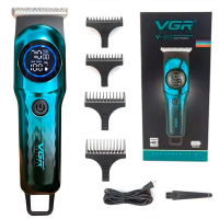 Триммер для стрижки волос VGR V-966 Professional, 7000 об/мин, 4 насадки, LED-дисплей Триммер для стрижки волос VGR V-966 Professional, 7000 об/мин, 4 насадки, LED-дисплей