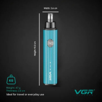 Триммер для носа и ушей VGR V-629, 8500 об/мин, USB Type-C, металлический корпус Триммер для носа и ушей VGR V-629, 8500 об/мин, USB Type-C, металлический корпус