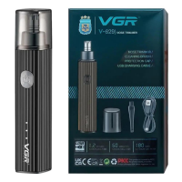 Триммер для носа и ушей VGR V-629, 8500 об/мин, USB Type-C, металлический корпус Триммер для носа и ушей VGR V-629, 8500 об/мин, USB Type-C, металлический корпус
