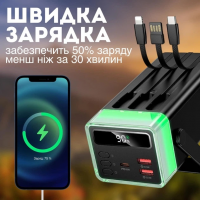 Внешний аккумулятор J92A, 50000 мАч, быстрая зарядка, фонарь Внешний аккумулятор J92A, 50000 мАч, быстрая зарядка, фонарь