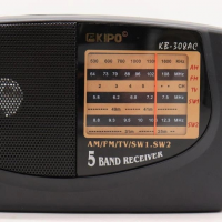 Радиоприёмник KIPO KB-308AC портативный, FM/AM/SW/TV