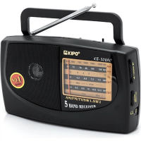 Радиоприёмник KIPO KB-308AC портативный, FM/AM/SW/TV