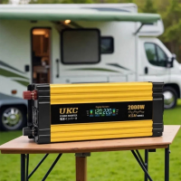 Преобразователь AC/DC KSM 2000W 12V с LCD-дисплеем и 2 USB