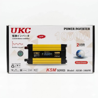 Преобразователь напряжения UKC KSM-1000W 12V → 220V, LCD, 2 USB Преобразователь напряжения UKC KSM-1000W 12V → 220V, LCD, 2 USB