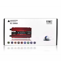 Преобразователь напряжения UKC KC-2000D 12V → 220–230V, 2000W, LCD, USB Преобразователь напряжения UKC KC-2000D 12V → 220–230V, 2000W, LCD, USB