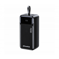 Power Bank AWEI PA-105 40000 mAh, 22.5W, быстрая зарядка, LED-дисплей