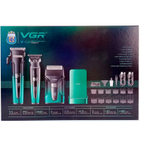 Набор для стрижки VGR V-694, машинка, триммер и шейвер, 11 насадок-гребней Набор для стрижки VGR V-694, машинка, триммер и шейвер, 11 насадок-гребней