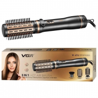 Фен-щетка VGR V-496, 3 в 1, 1000 Вт, 3 насадки