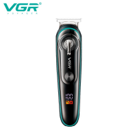 Триммер VGR V-075 для волос и бороды, 4 насадки, LED-дисплей