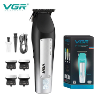 Триммер VGR V-939, 4 насадки, LED-дисплей
