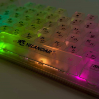 Прозрачная RGB игровая клавиатура K101, 104 клавиши, USB, YELANDAR AN-T20 Прозрачная RGB игровая клавиатура K101, 104 клавиши, USB, YELANDAR AN-T20