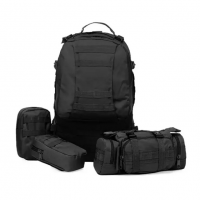Модульный рюкзак с подсумками B08 Black, 55 л Модульный рюкзак с подсумками B08 Black, 55 л