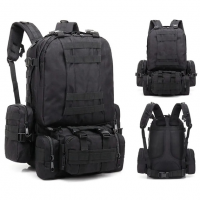 Модульный рюкзак с подсумками B08 Black, 55 л Модульный рюкзак с подсумками B08 Black, 55 л