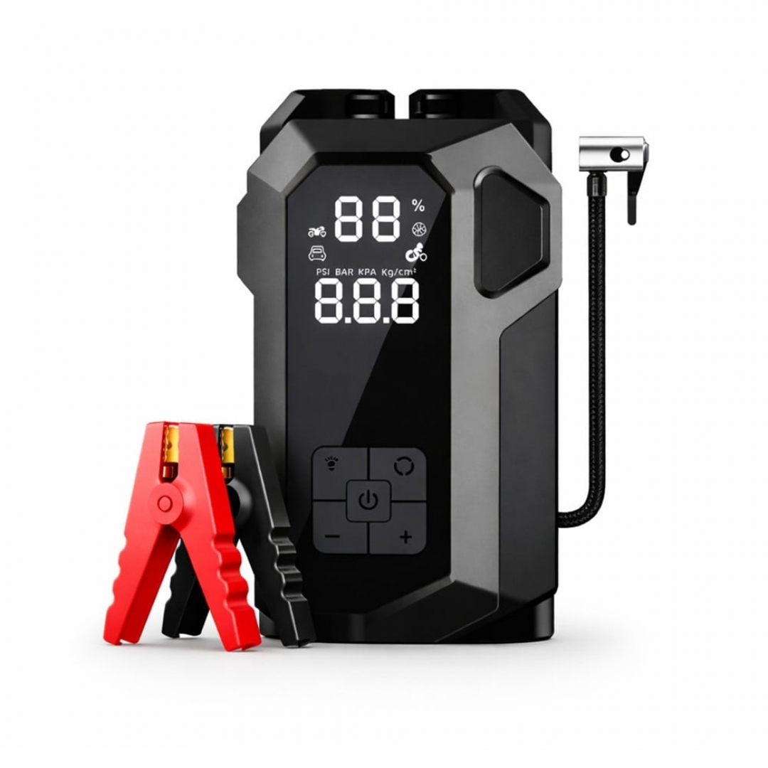 Пусковое автомобильное устройство JUMP STARTER 18B 4IN1 с компрессором Пусковое автомобильное устройство JUMP STARTER 18B 4IN1 с компрессором